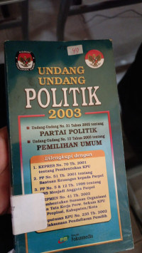 Image of Undang-undang Politik 2003